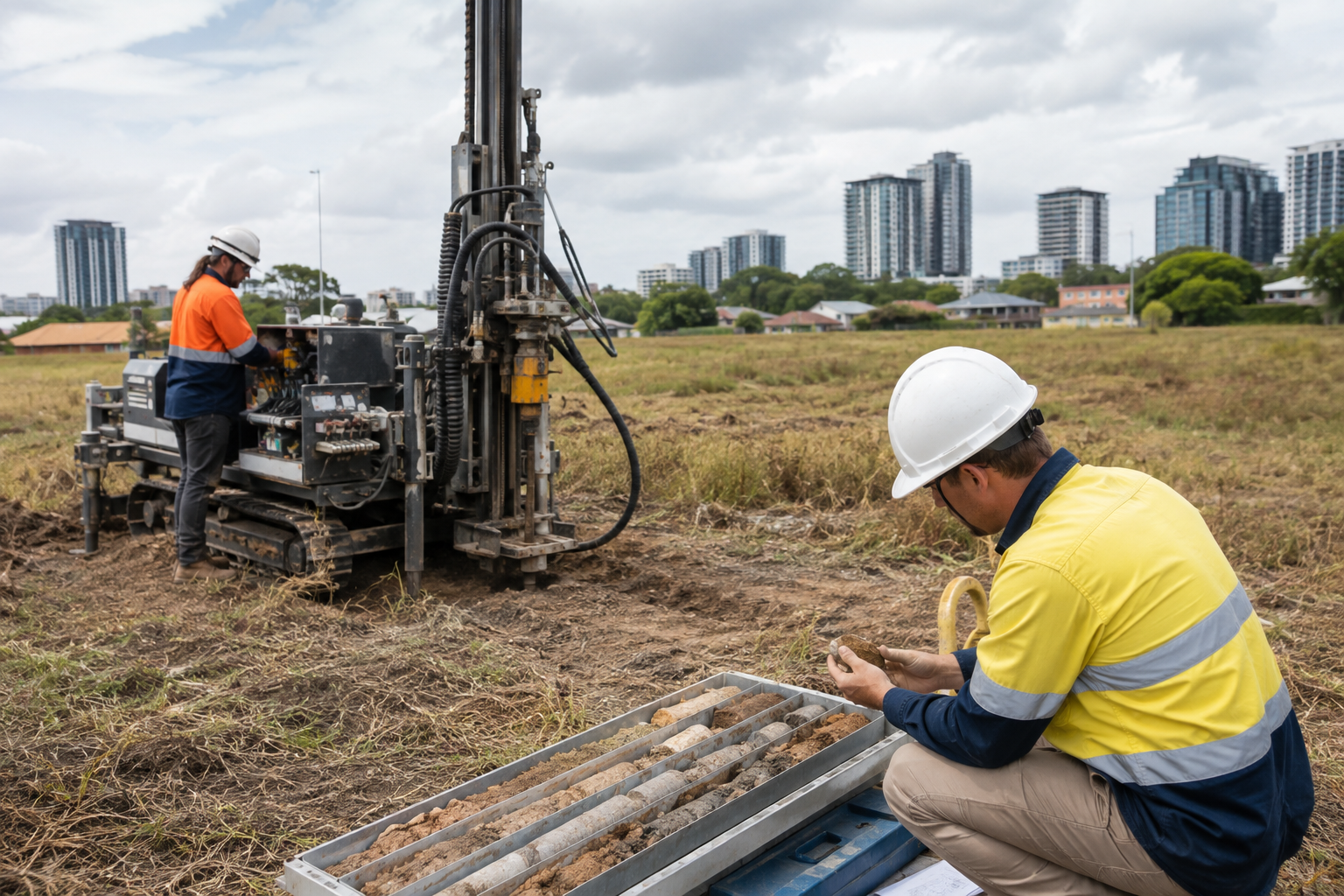 Badania geotechniczne działki — zdjęcie ilustracyjne